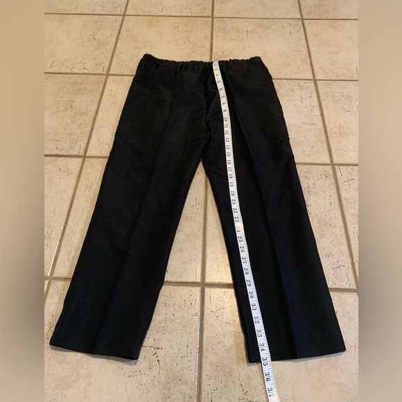 Vintage Black High Waisted Wide Leg Pants with Elastic Waist - Size M/L - Picture 6 of 7